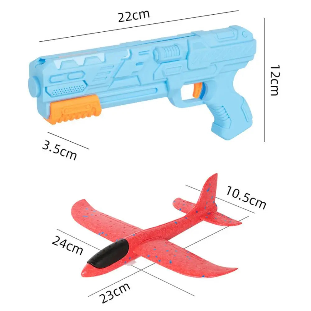 Children's Ejection Aircraft Toys Foam Aircraft Glider Parent-child Outdoor Games Toys Children's Gifts Foam Shooting Flying Toy