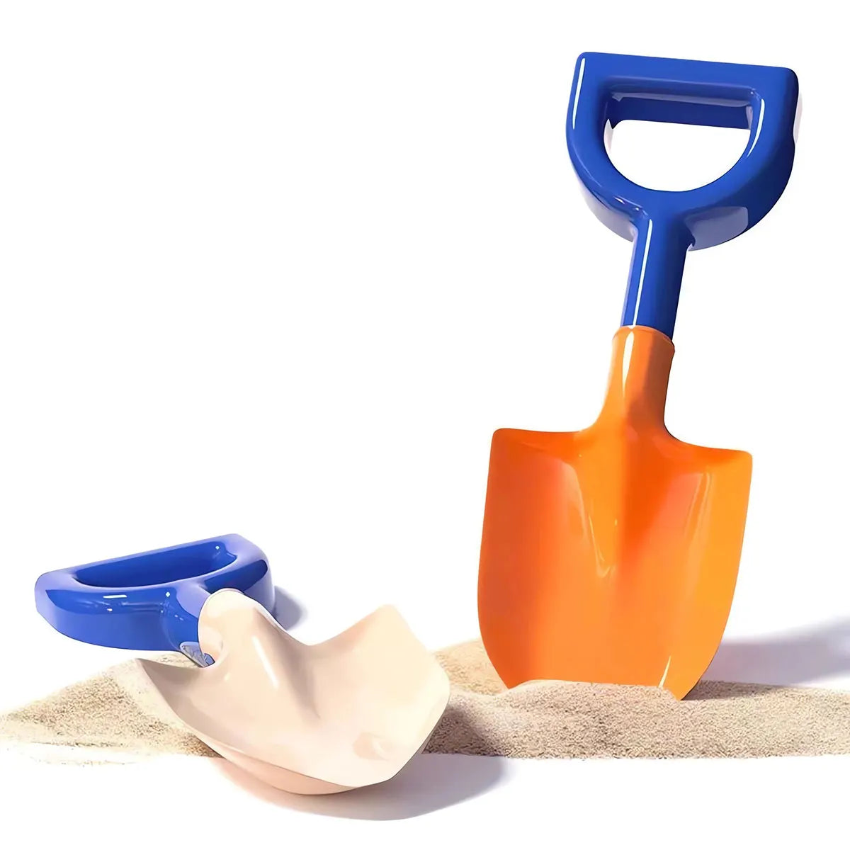 1/2PCS Children Beach Shovel or with Folding Bucket Kid Sand Pointed Toy Outdoor Play Water/Snow Game Summer Winter Gift
