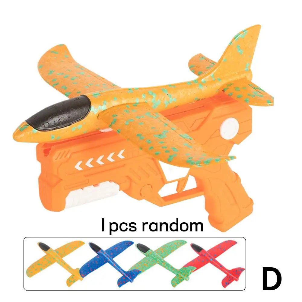 Children's Ejection Aircraft Toys Foam Aircraft Glider Parent-child Outdoor Games Toys Children's Gifts Foam Shooting Flying Toy