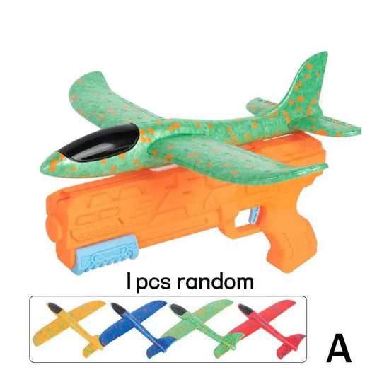 Children's Ejection Aircraft Toys Foam Aircraft Glider Parent-child Outdoor Games Toys Children's Gifts Foam Shooting Flying Toy