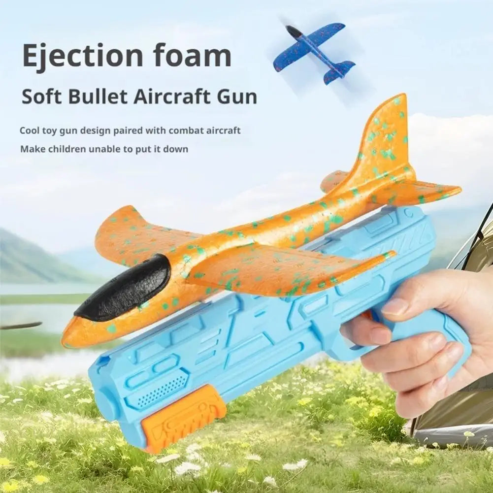 Children's Ejection Aircraft Toys Foam Aircraft Glider Parent-child Outdoor Games Toys Children's Gifts Foam Shooting Flying Toy