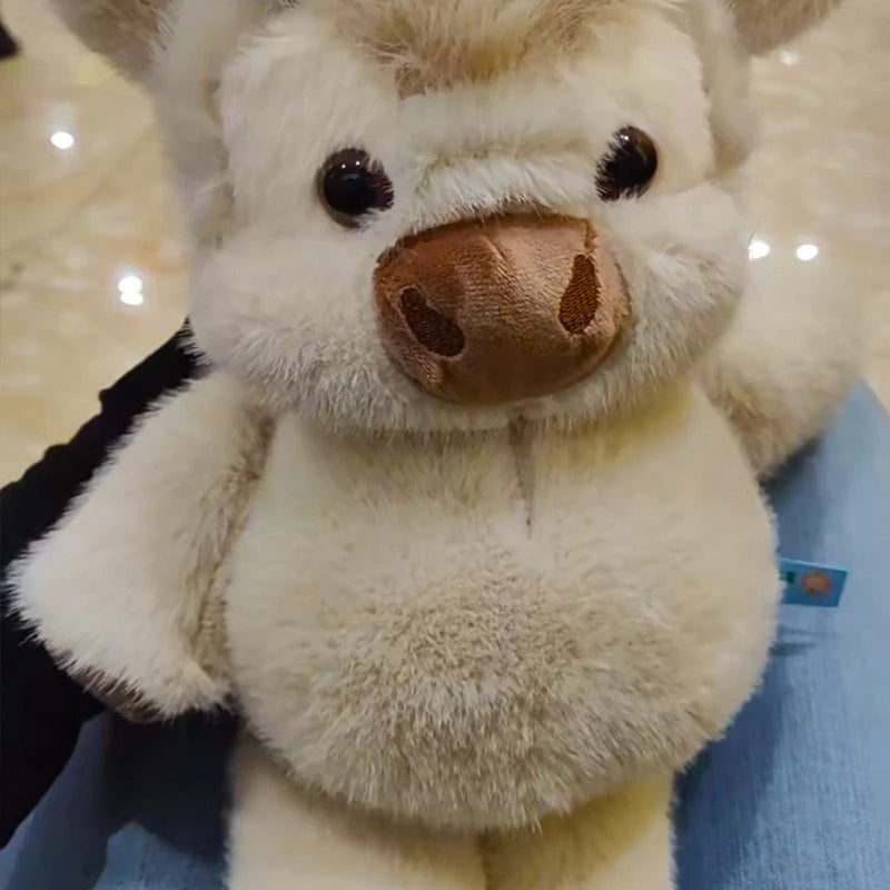 30/40cm Cute West Highland Calf Plush Toys Creative Run Fast Cartoon Soft Stuffed Animal Babys Appease Doll Pendat for Kid Gifts