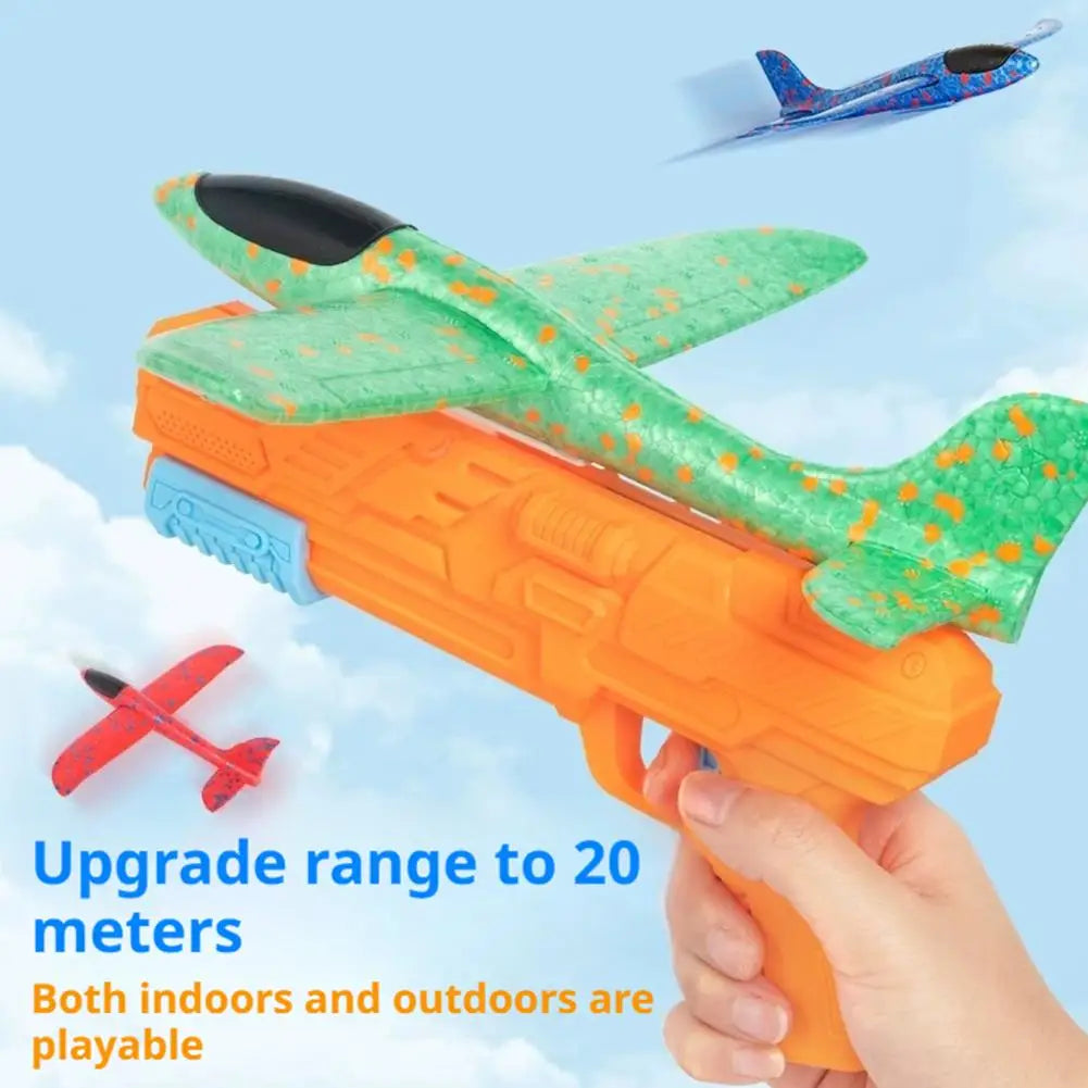 Children's Ejection Aircraft Toys Foam Aircraft Glider Parent-child Outdoor Games Toys Children's Gifts Foam Shooting Flying Toy